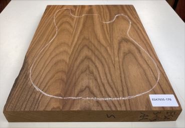 Preview: Body Swamp Ash, 3-pcs., Choco thermo-treated, Unique Piece #170